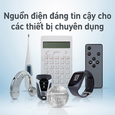 Hộp Pin nút Panasonic 3V CR-2032VN/5B (50 viên) - Hàng chính hãng