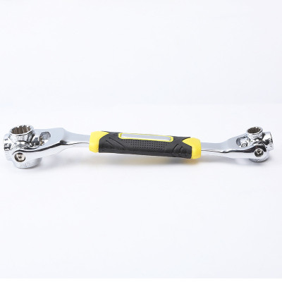 Bộ Cờ Lê Mỏ Lết 8 Đầu Xoay Đa Năng 48 in 1 - Dụng Cụ Tháo Lắp Có Nam Châm - Hàng Chính Hãng