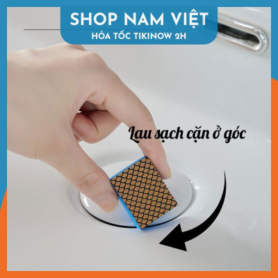 Miếng Bọt Biển Lau Kính, Tẩy Sạch Cặn Canxi Trên Đồ Inox