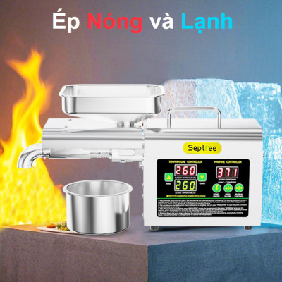 Máy ép dầu ăn thực vật chuyên dụng, dùng trong gia đình. Thương hiệu Mỹ cao cấp Septree - T2S - HÀNG CHÍNH HÃNG