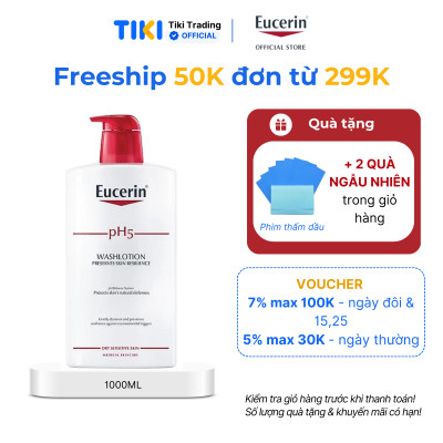Sữa tắm cho da nhạy cảm Eucerin pH5 Washlotion 1000ml