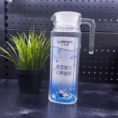 Bình đựng nước thủy tinh Luminarc Quadro G2666, dung tích 1.1L, dùng máy rửa bát | Hàng chính hãng