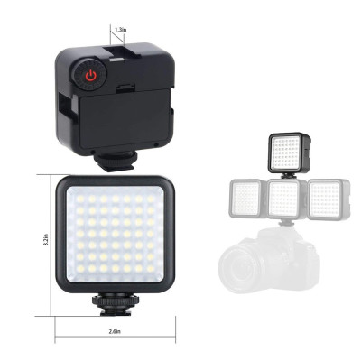 Đèn 49 LED Trợ Sáng Chụp Ảnh, Quay Phim Cho Máy Ảnh, Điện Thoại - Hàng Nhập Khẩu