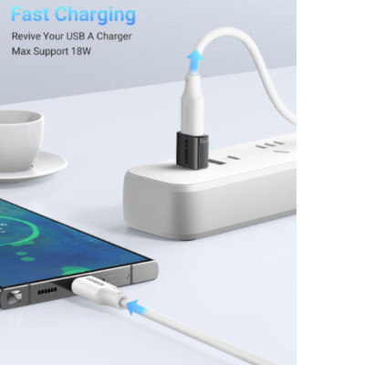 Đầu chuyển USB Type A sang USB Type C 3.1 Ugreen 45275 US701, tốc độ 10Gbps, sạc 18W (Combo 2 Chiếc) - Hàng chính hãng