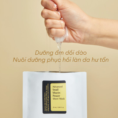 Mặt nạ tinh chất ốc sên (35.000 ppm) COSRX Advanced Snail Mucin Power Sheet Mask
