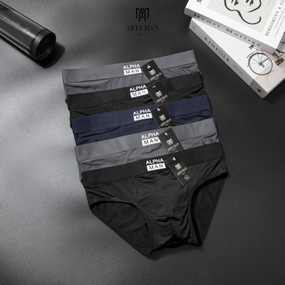 Quần lót nam, quần sịp nam cao cấp ALPHA MAN chất thun lạnh kháng khuẩn co giãn 4 chiều mềm mịn thoáng khí thấm hút mồ hôi - ARES SHOP