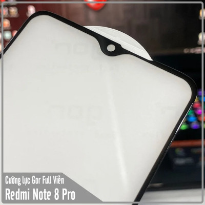Kính cường lực Gor Full viền 9D cho Xiaomi Redmi Note 8 Pro - Hàng Nhập Khẩu