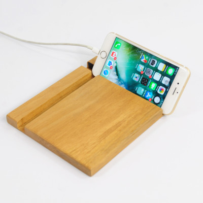 Đế dựng điện thoại, tablet bằng gỗ - Hàng chính hãng