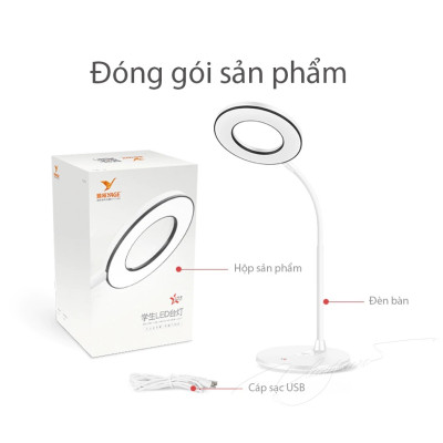 YG-T404.W - ĐÈN BÀN LED YAGE YG-T404.W - Hàng chính hãng