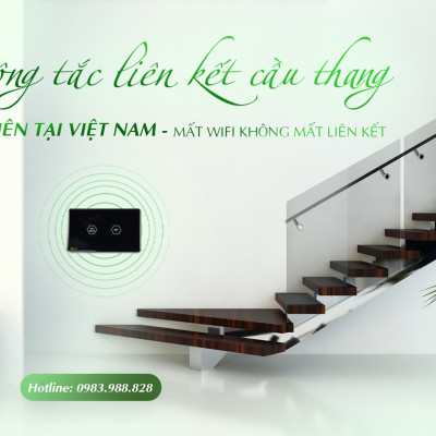 Hunonic Công Tắc Cầu Thang điều khiển bằng Wifi Datic