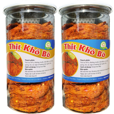 Khô Bò Miếng Mềm Ngon Cao Cấp TLP - Hũ 200G