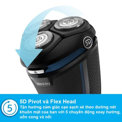 Máy cạo râu khô và ướt cao cấp thương hiệu Philips S3206/09 - Hàng Nhập Khẩu