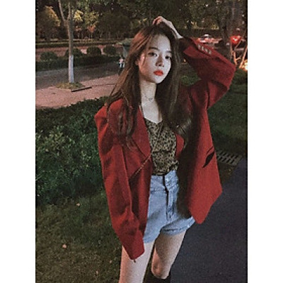 Áo khoác Blazer màu đỏ thời trang hot hit