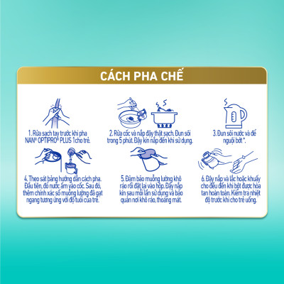 Thùng 6 lon Sản Phẩm Dinh Dưỡng Nestlé NAN OPTIPRO PLUS 1 800g/lon