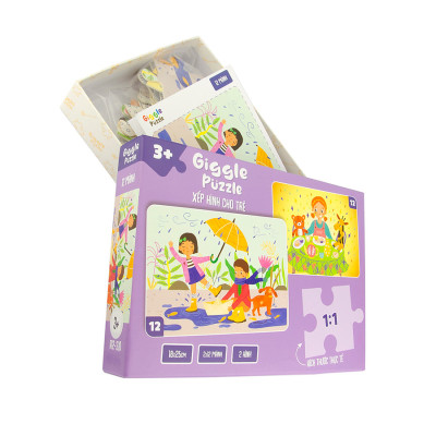 Đồ Chơi Xếp Hình Giggle Puzzle, Đồ Chơi Tư Duy Cho bé 3 - 8 Tuổi