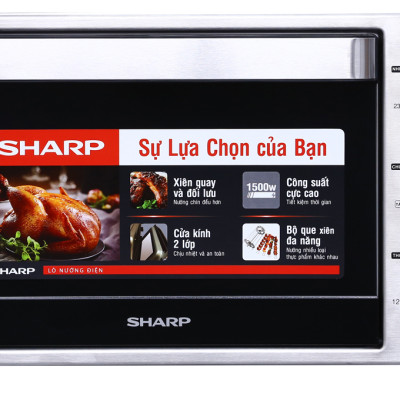 Lò nướng Sharp EO-A323RCSV-ST 32 lít , công suất 1500W - Nướng xiên quay - Hàng chính hãng
