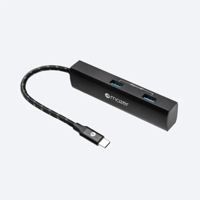 Bộ chuyển đổi Mazer 4 in 1 (1 cổng USB-C (100W), 1 HDMI (4K/30Hz), 2 USB-A) InfiniteLINK MULTI6140 - Hàng Chính Hãng