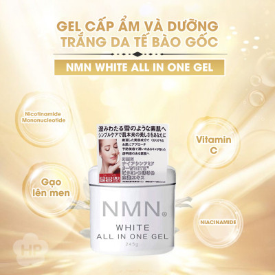 Gel Cấp Ẩm Và Dưỡng Trắng Da Tế Bào Gốc NMN White All In One Gel (245 G)