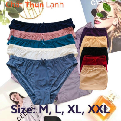 COMBO 5 QUẦN LÓT NỮ THUN LẠNH TRƠN LADY 585 – MÁT LẠNH, MỀM MỊN, CO GIÃN TUYỆT ĐỈNH