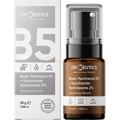 Tinh chất dưỡng ẩm DrCeutics Basic Panthenol 5% + Saccharide Hydrolysate 2% (30g) - Hàng chính hãng