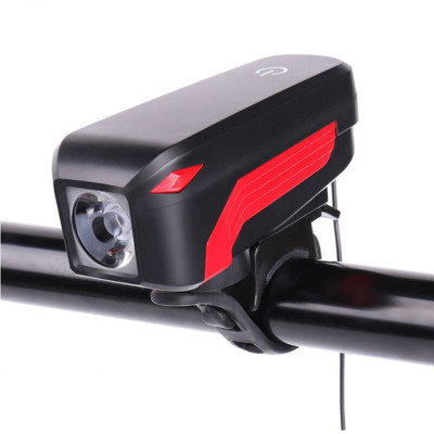 Đèn Xe Đạp Có Còi T6 350lumens (nút chạm cảm ứng) Pin 2000mAh Còi âm thanh lớn 140dB MaiLee
