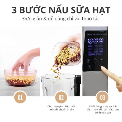 Máy Xay Nấu Chân Không Đa Năng Mishio MK307 - Hàng Chính Hãng