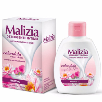 Dung dịch vệ sinh kim chân thảo và lô hội Malizia Intimate Wash Lotus Flowers 200ml tặng kèm móc khóa