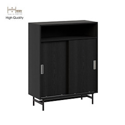 [Happy Home Furniture] LUCA, Tủ lưu trữ 3 ngăn cánh lùa - Chân sắt, 86cm x 36cm x 110cm ( DxRxC), TCL_018