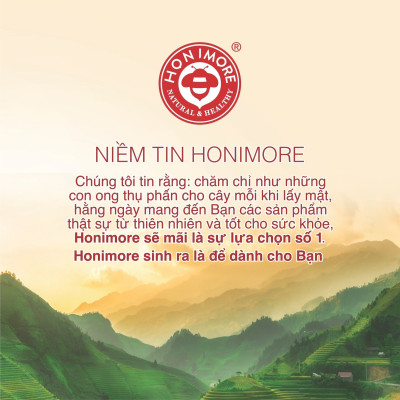 Set 2 gói Tinh bột nghệ Canxi Honimore 16g - Thơm ngon - Da đẹp - Chắc xương