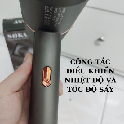 Máy sáy tóc tạo kiểu chuyên nghiệp công suất 1200w SK-2022 - Hàng Chính Hãng