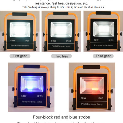 Đèn Led Năng Lượng Mặt Trời Đa Năng 50W