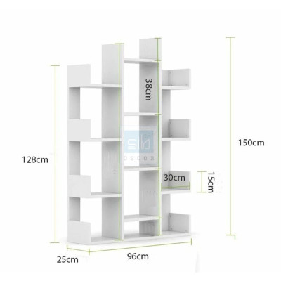 Kệ Sách Hình Cây Độc Đáo Nhiều Ngăn Thương Hiệu SIB Decor KS266