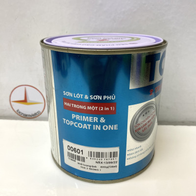 Sơn sắt mạ kẽm Toa 2 trong 1 màu xanh 601 _ 800G