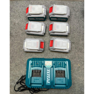 BỘ 7 PIN LITHIUM-ION 20V TOTAL TOSLI230701 - HÀNG CHÍNH HÃNG