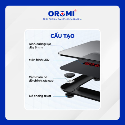 Cân sức khỏe điện tử OROMI EB5681