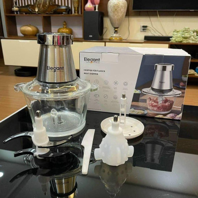 Máy xay thịt đa năng Elegant FC-J08 công suất 350W, cối thủy tinh 1.8L - Hàng chính hãng