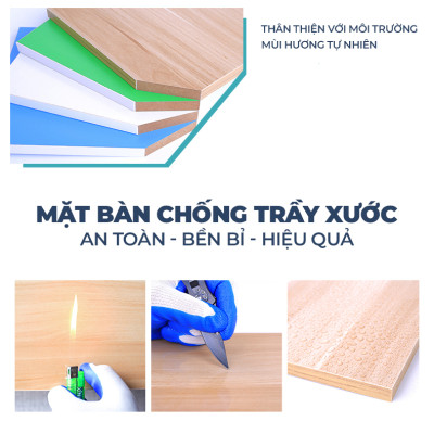 Kệ Sách Để Bàn Chữ H, Kèm 2 Ngăn Kéo Cao Cấp - Mẫu 7 - Dễ Lắp Ráp