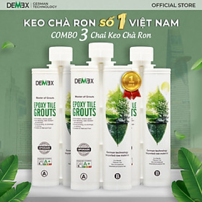 Combo 3 Chai Keo Chà Ron 2 Thành Phần - Keo Chít Mạch Chống Thấm, Không Chứa Chất Gây Ung Thư