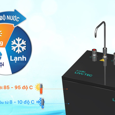 Máy lọc nước nóng lạnh Karofi Livotec 629 - Hàng chính hãng