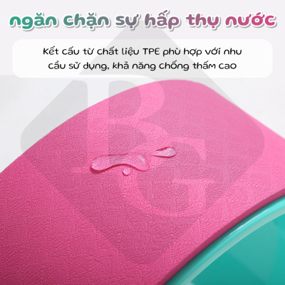 BG Vòng Tập Yoga BLUE PURPLE, Vòng Yoga Pilates Nhựa ABS 33cm Tập Lưng Cao Cấp Chính Hãng Yoga Wheel (hàng nhập khẩu)