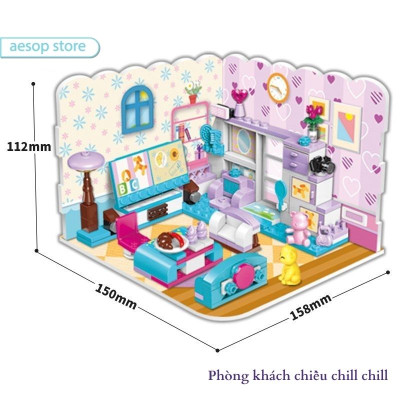 Đồ chơi lắp ráp Mô hình Căn phòng xinh xắn - Girl
