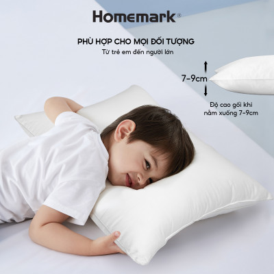 Ruột Gối Microfiber Lông Vũ Nhân Tạo Homemark - Siêu Mềm, Chống Xẹp, Thoáng Khí, Kháng Khuẩn