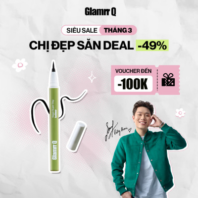 Kẻ Mắt Glamrr Q Chống Nước Thuần Chay VEGAN SUPER STAY EYELINER (0.6g)