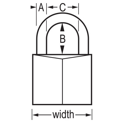 Ổ khóa thân đồng 60mm Master Lock 1904D