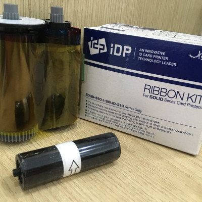 Ruy băng mực màu YMCKO máy in thẻ nhựa SOLID 310/510 series - 250 lần in/cuộn - In được 125 thẻ in màu 2 mặt - Màu in sắc nét - Công nghệ thẩm thấu thăng hoa cao cấp - Hàng chính hãng