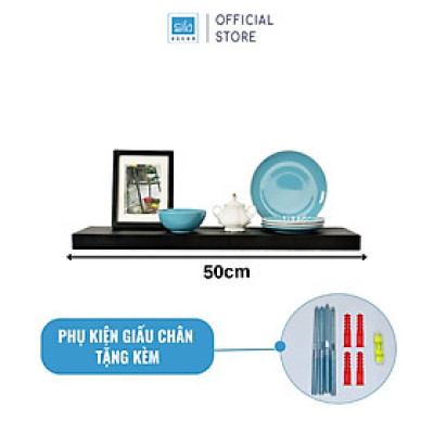 [Mua 3 giảm 20%] Kệ Thanh Ngang Dài 50 cm Rộng 20cm, Dày 25mm SIB Decor, Dễ Dàng Lắp Đặt KT005