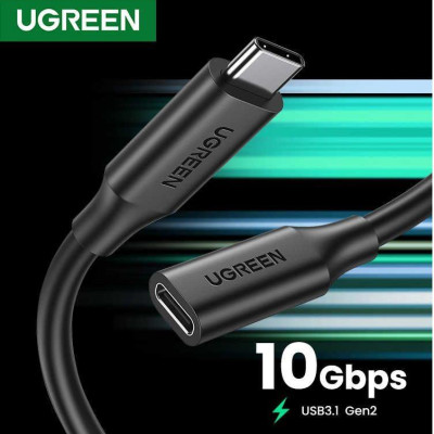 Ugreen UG10387US353TK 1m Gen2 cáp usb type c nối dài - HÀNG CHÍNH HÃNG