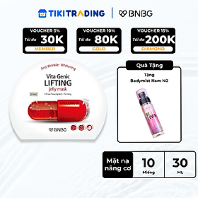 Combo 10 Mặt Nạ Nâng Cơ Mặt BNBG Vita Genic LIFTING Jelly Mask 30mlx10