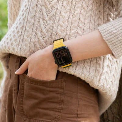 Dây đeo UNIQ Revix Evo Reversible Magnetic Silicone Strap (41/40/38mm) Cho Apple Watch series 1~9/ SE1~2 Hàng Chính Hãng