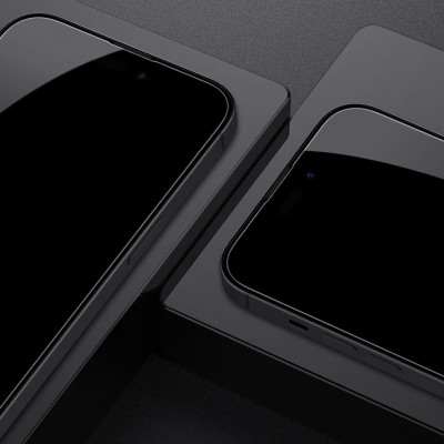 Miếng dán kính cường lực full  3D cho iPhone 14 Pro Max (6.7 inch) hiệu Nillkin Amazing CP+ Pro (Phủ Nano, vát cạnh 2.5D, mỏng 0.33mm) - hàng nhập khẩu